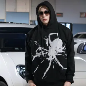 Unisex 3D Blood Hand/Spider Horror Hoodie Dark Streetwear Gothic Punk High Street Fashion Halloween Must-Have