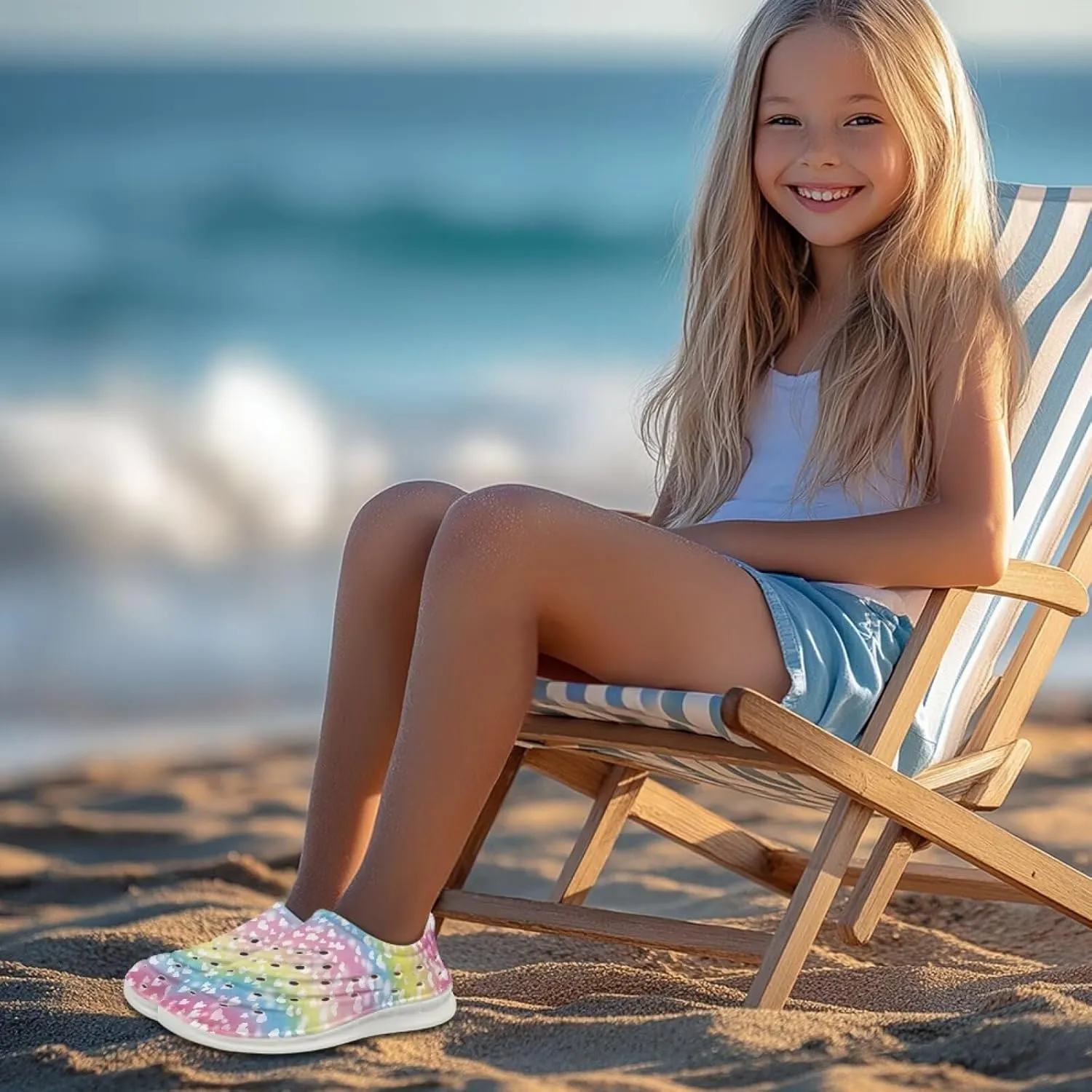 Unisex-Child Clogs Boys Girls Garden Clogs Summer Sandals Slip on Water Beach Shoes Quick Dry