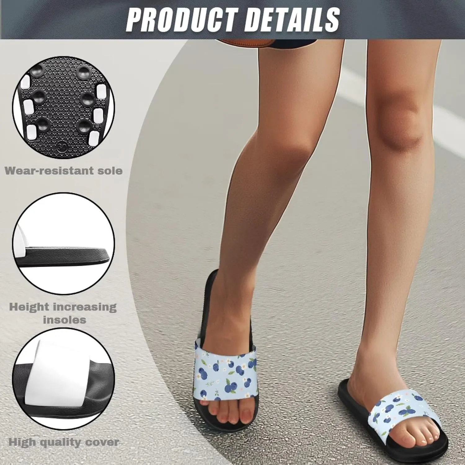 Unisex EVA Flip Flops for Women Men - Lightweight Sandals with Arch Support Beach Pool Slides Summer Slipper