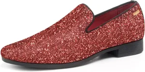 UUBARIS Mens Dress Loafers Tuxedo Suit Slip on Shoes