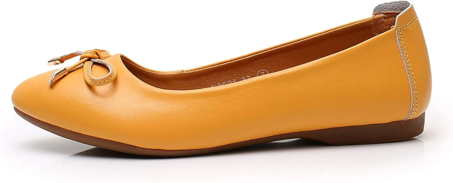 VenusCelia Women's Bowknot Ballet Dance Flat Shoe