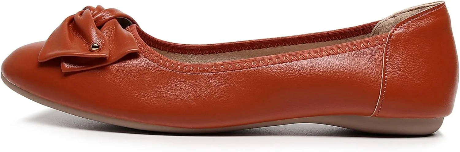 VenusCelia Women's Bows Dance Flats Shoes