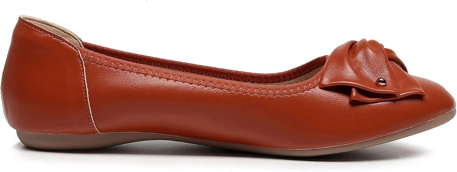 VenusCelia Women's Bows Dance Flats Shoes