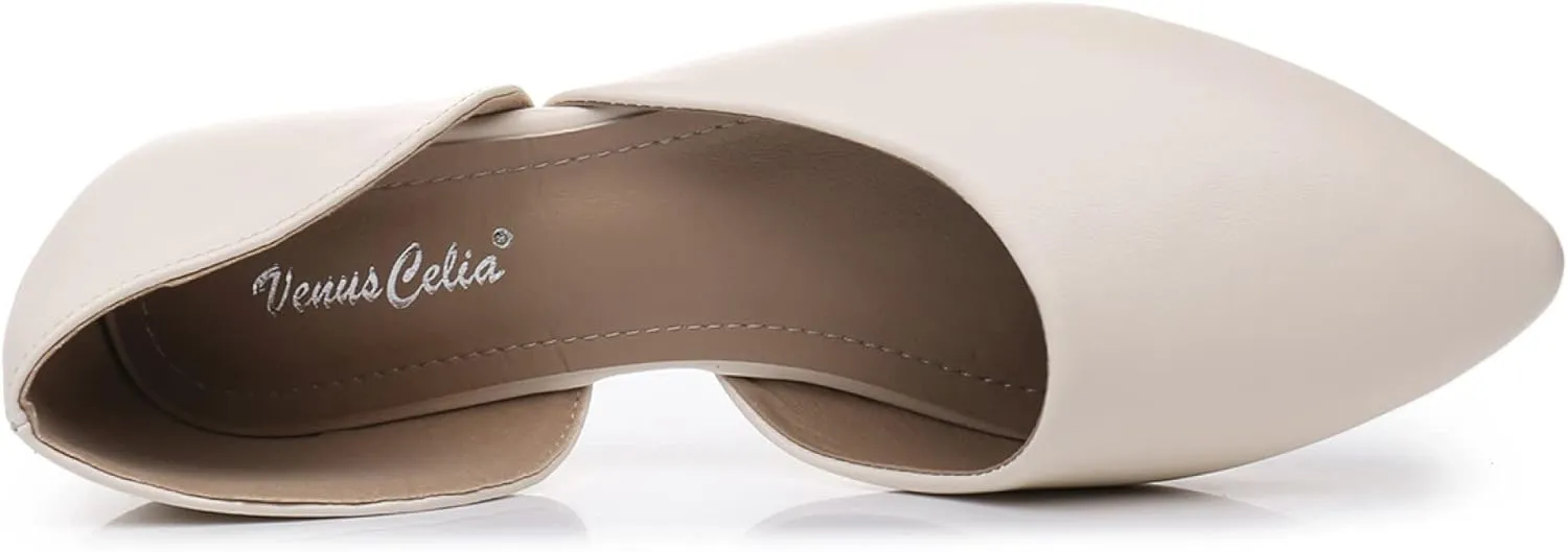 VenusCelia Women's D'Orsay Flat Shoe