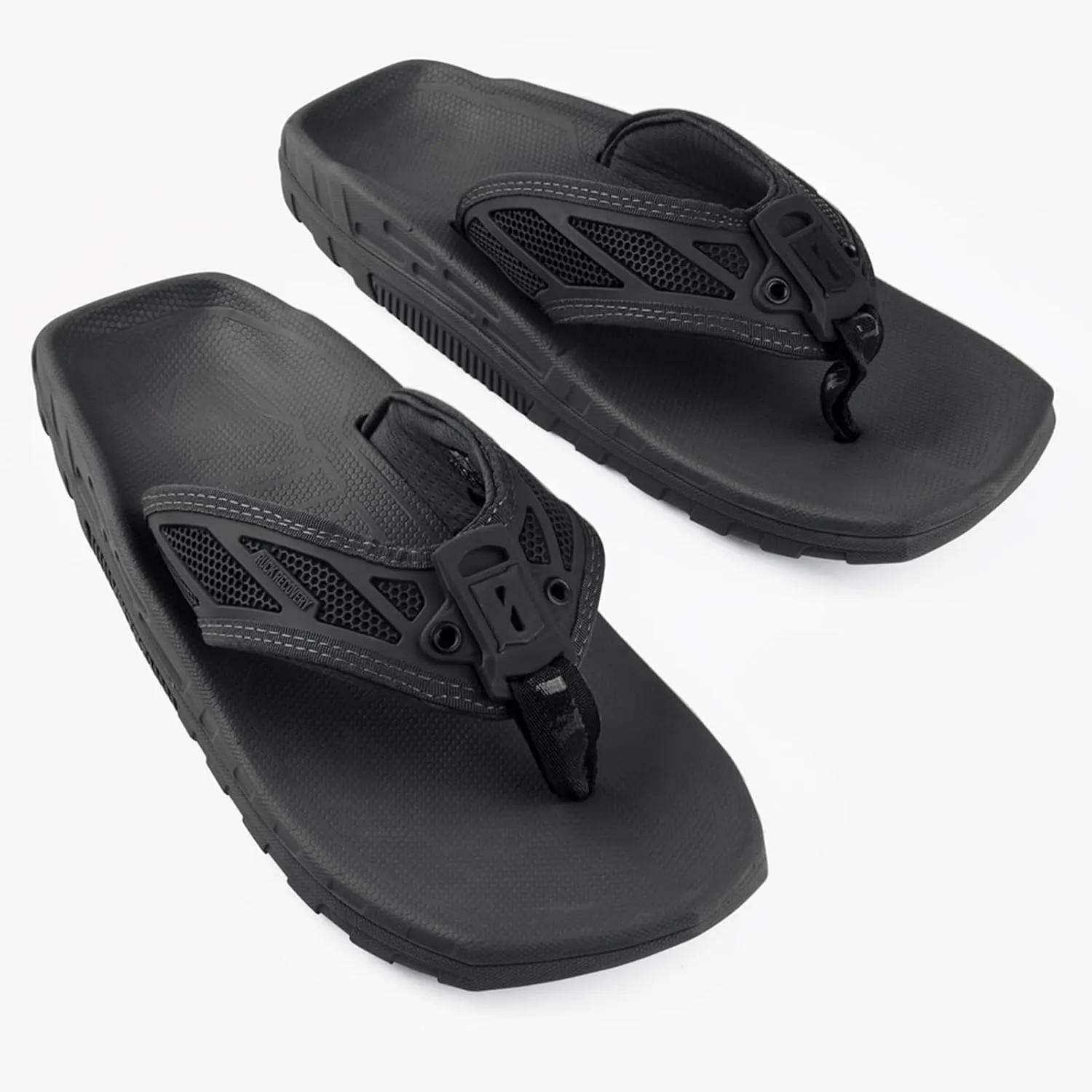 VIKTOS Men's Ruck Recovery Sandals | Lightweight Casual Outdoor Flip Flops with Dropped Heel & Thermoformable EVA Footbed
