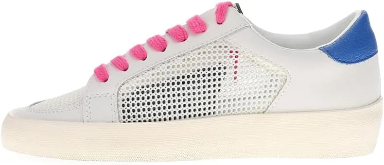 Vintage Havana Womens Reflex Cut Out Lace Up Platform Sneakers Shoes Casual - Pink, White
