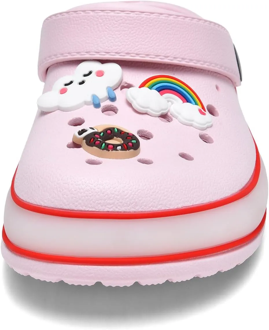 VIYEAR Toddler Light Up Sandals - Boy's & Girl's Garden & Beach Clogs - Indoor & Outdoor Slipper