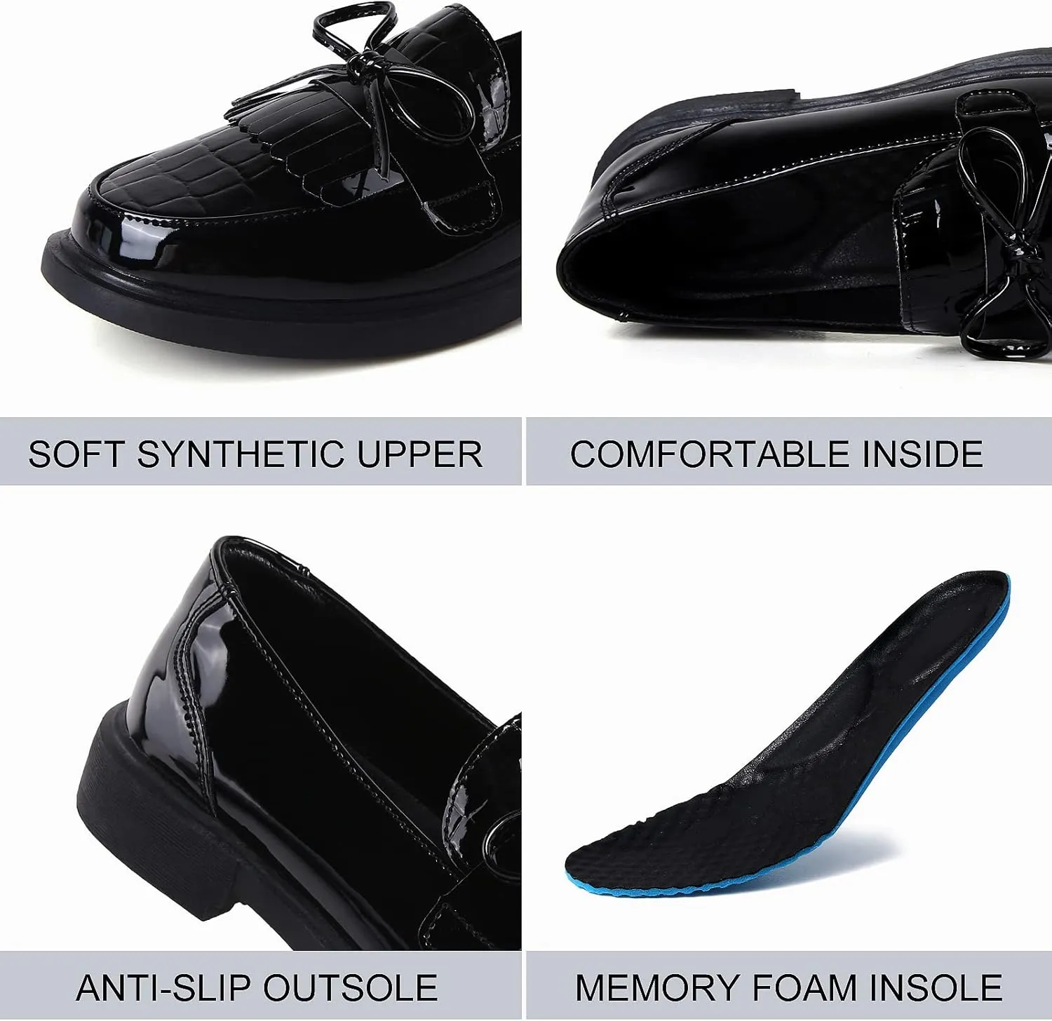 VOCNTVY Loafers for Women Slip On Comfort Business Work Shoes