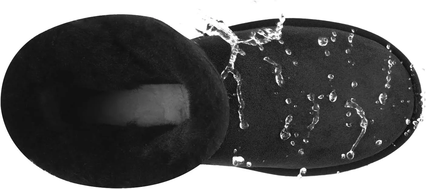 WaySoft Genuine Australia Sheepskin Snow Winter Boots for Women, Classic Water Resistance Shearling Boots Women