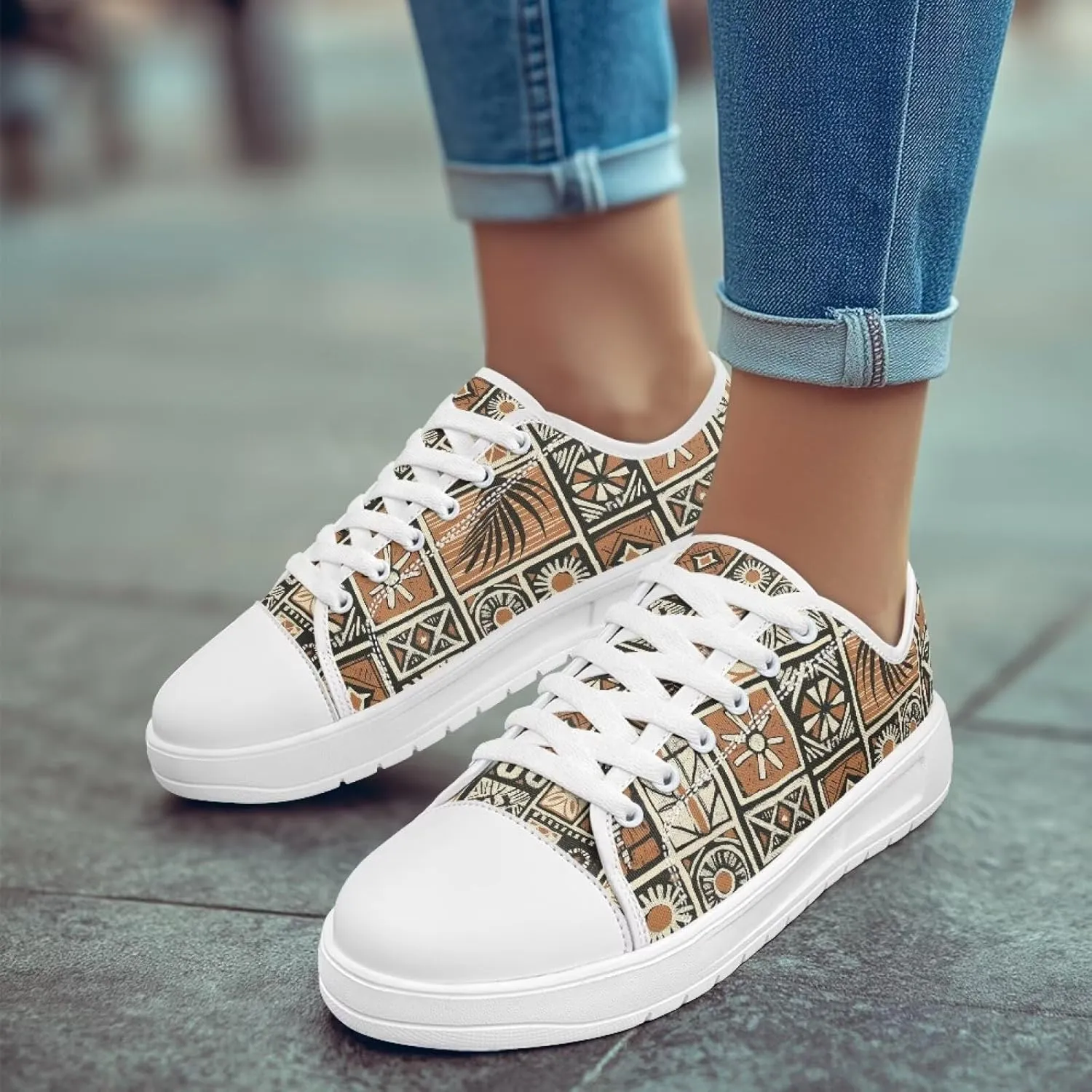 White Sneakers for Women Low Top Canvas Shoes Womens Walking Shoes Women's Fashion Sneaker Lace Up Casual Tennis Shoe