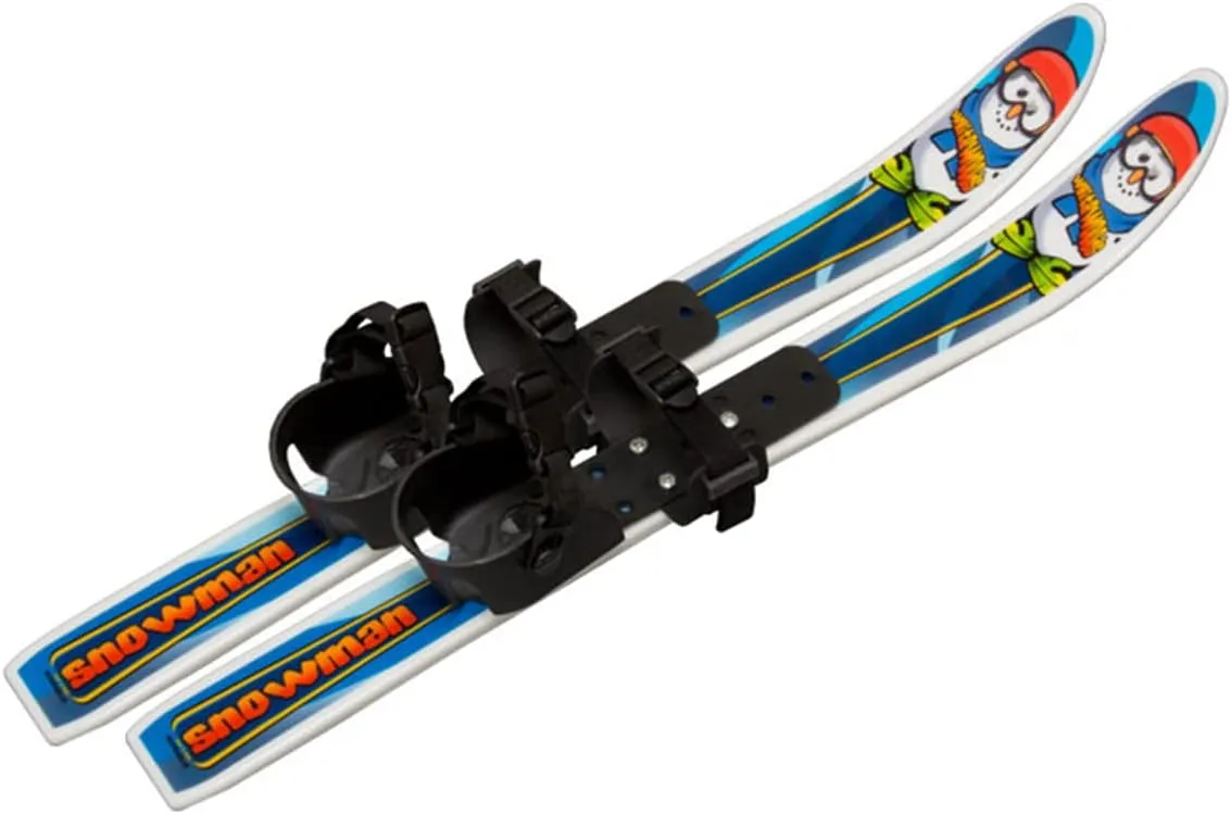Whitewoods Snowman 70cm Cross Country Backyard Ski Set, Ages 2-4, No Poles