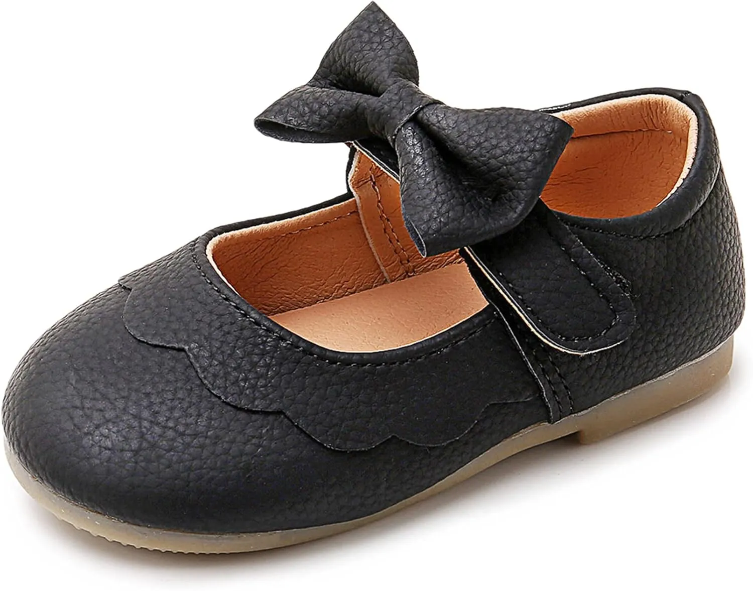 WILLFUN Toddler Little Girls Mary Jane Flats Bowknot Princess Dress Ballet Shoes Non-Slip Soft Sole School Party Girl’s Shoes