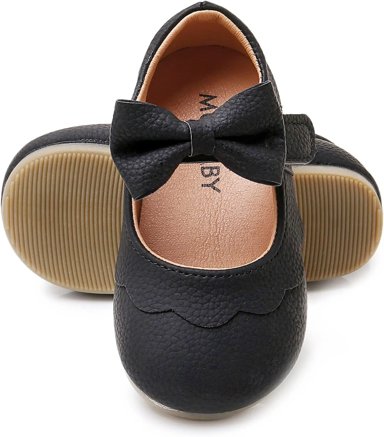 WILLFUN Toddler Little Girls Mary Jane Flats Bowknot Princess Dress Ballet Shoes Non-Slip Soft Sole School Party Girl’s Shoes