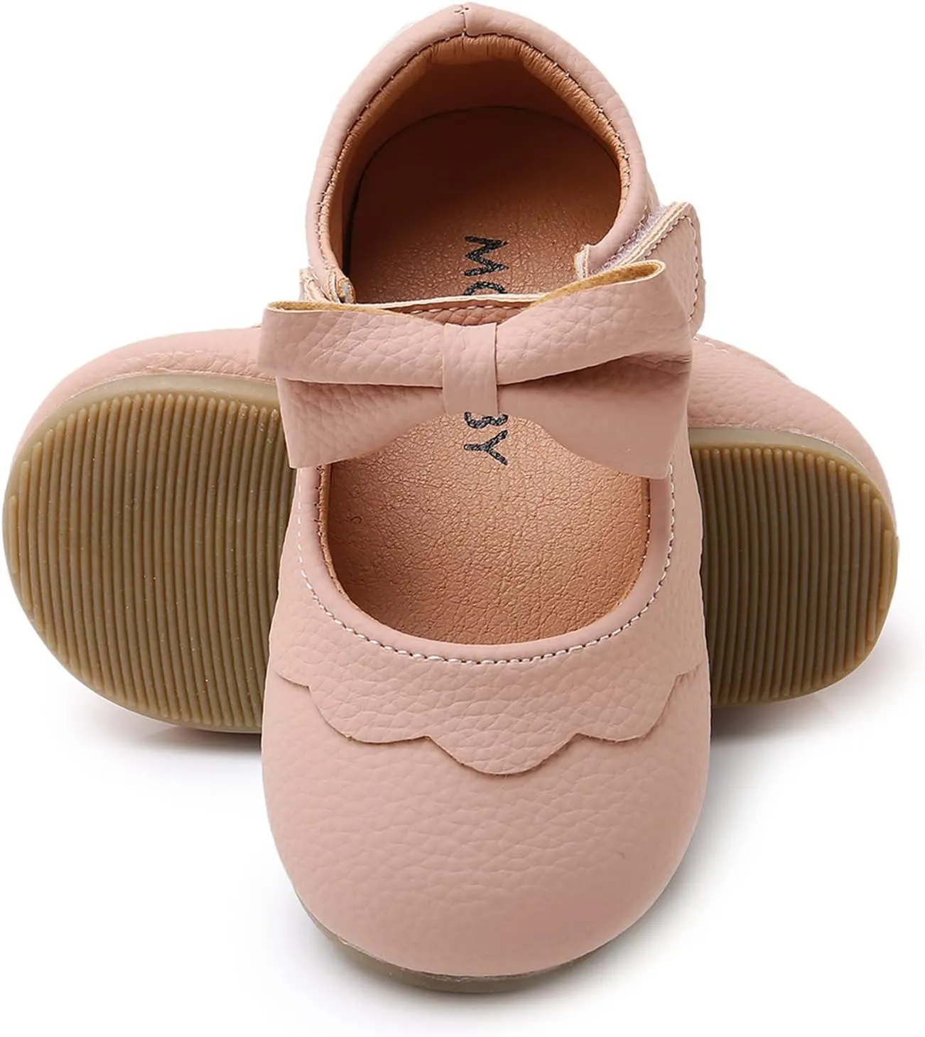 WILLFUN Toddler Little Girls Mary Jane Flats Bowknot Princess Dress Ballet Shoes Non-Slip Soft Sole School Party Girl’s Shoes
