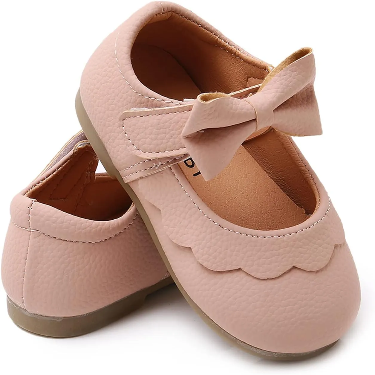 WILLFUN Toddler Little Girls Mary Jane Flats Bowknot Princess Dress Ballet Shoes Non-Slip Soft Sole School Party Girl’s Shoes