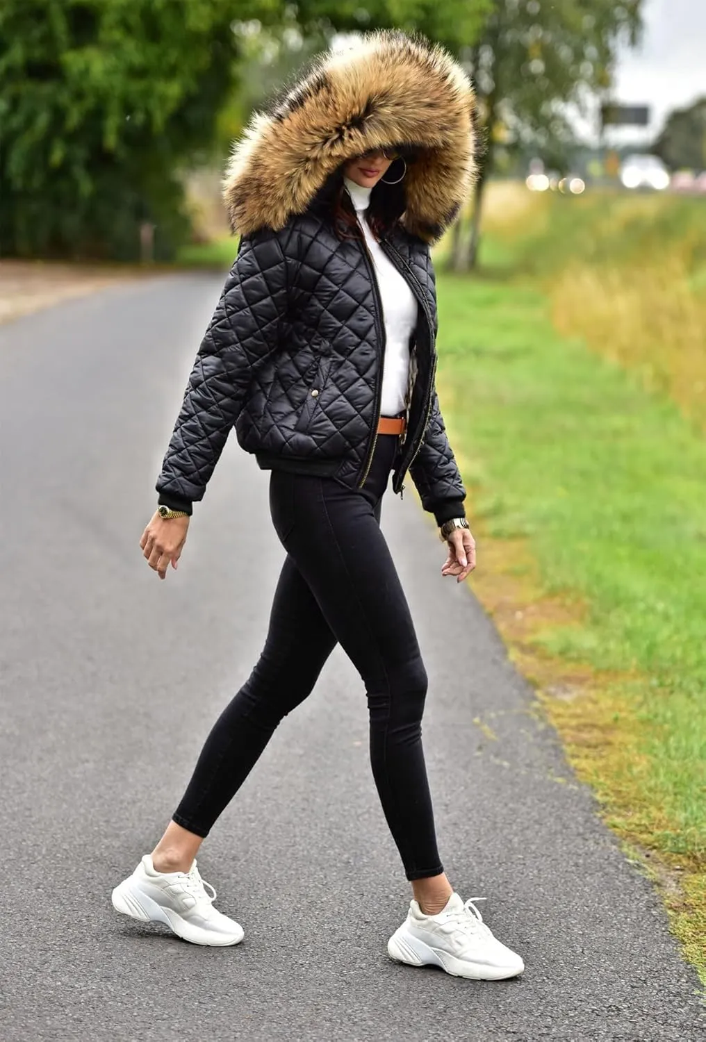 Winter Hooded Down Jacket Warm Thicken Coat Slim Outdoor Overcoat Windbreaker Top