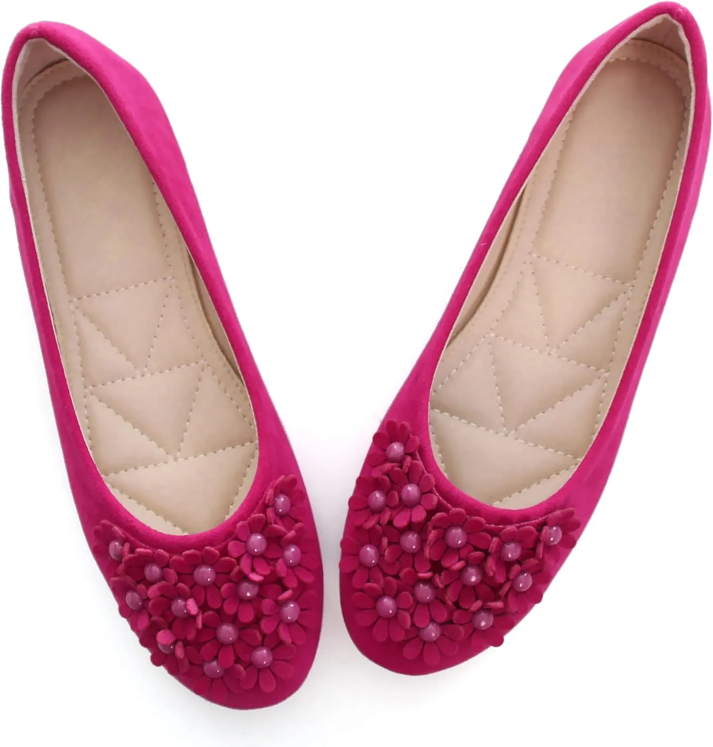 Women Classy Cute Bow-Knot Ballet Flats Round Toe Daily Cozy Comfort Slip on Flat Shoes