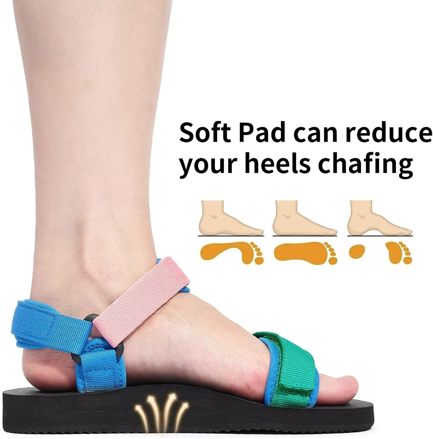 Women Hiking Sandals Casual Lightweight Water Sandal With Arch Support Yoga Mat Insole Outdoor Sport Beach Shoes