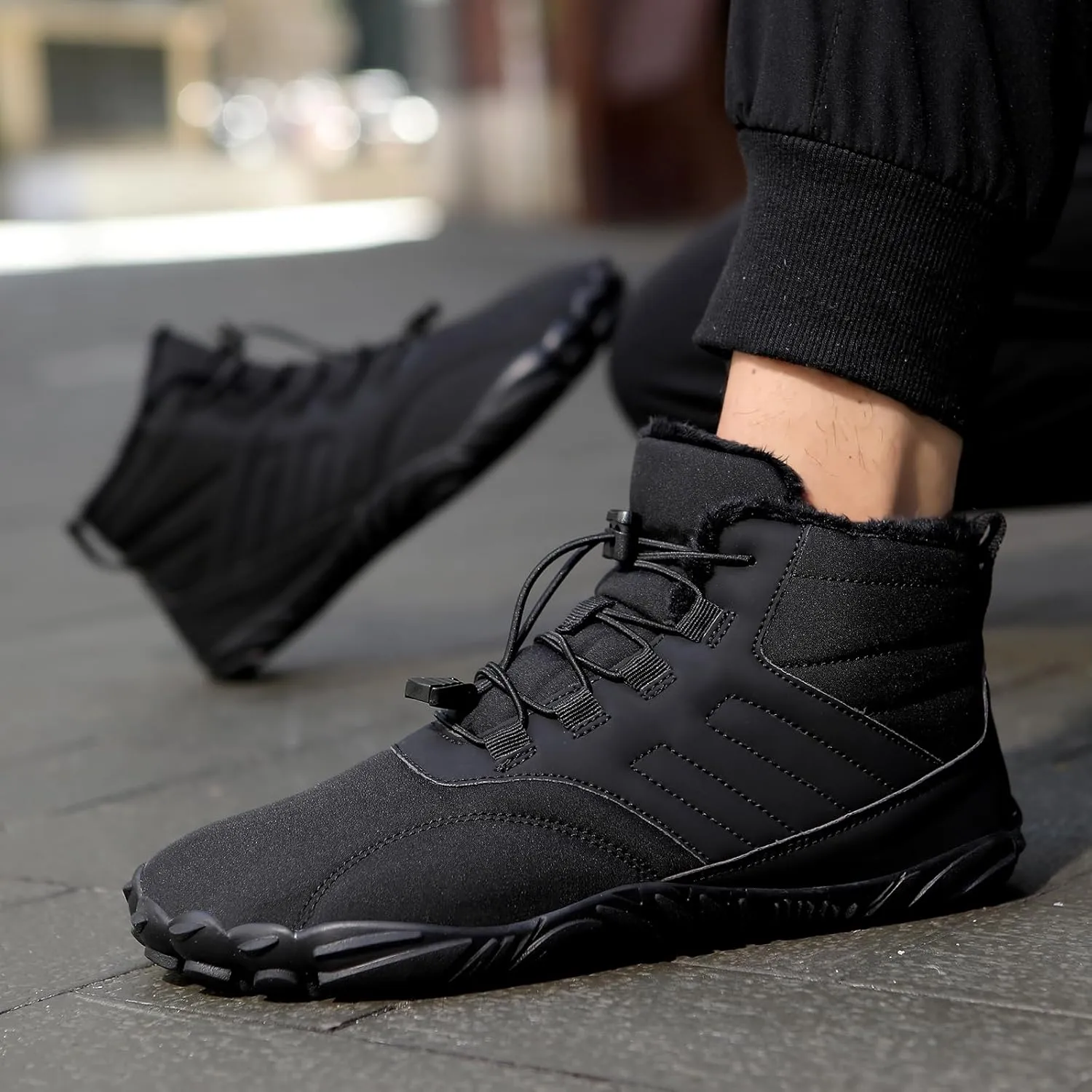 Women Winter Barefoot Shoes Mens Snow Minimalist Zero Drop Boots Wide Toe Box Toes Sneakers Workout Footwear Shoes Boots Unisex