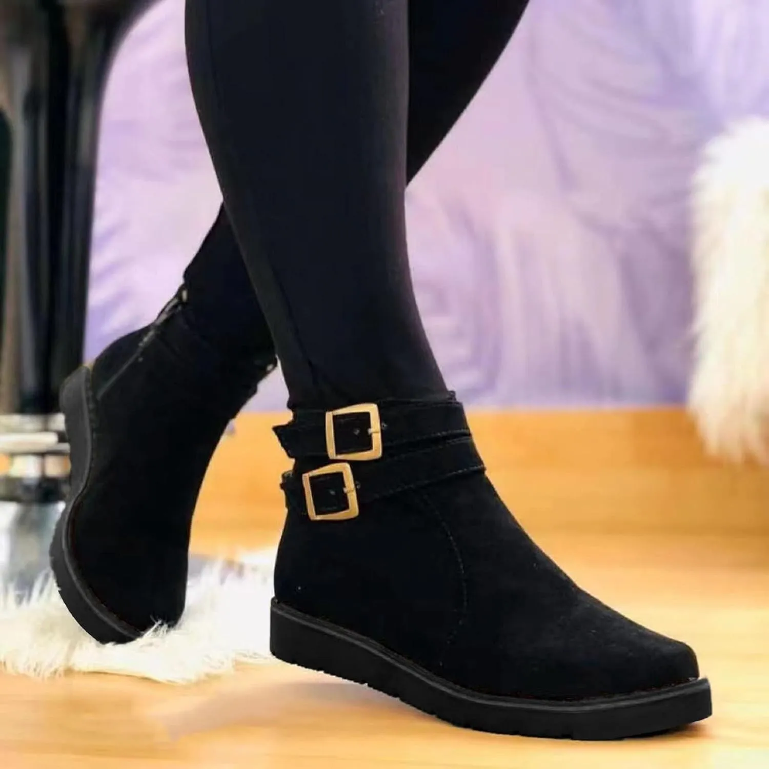 Womens Ankle Booties White Ankle Boots for Women Boots for Women Heels Dress Boots Women Low Heel Womens Booties and Ankle Boots Leather Low Heel Ankle Booties Wedge Heel