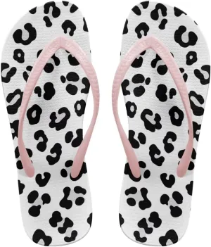 Women's Beach Flip-Flops Tropical Style Lightweight Thong Sandals with EVA Sole Non-Slip Pool Shower Slippers