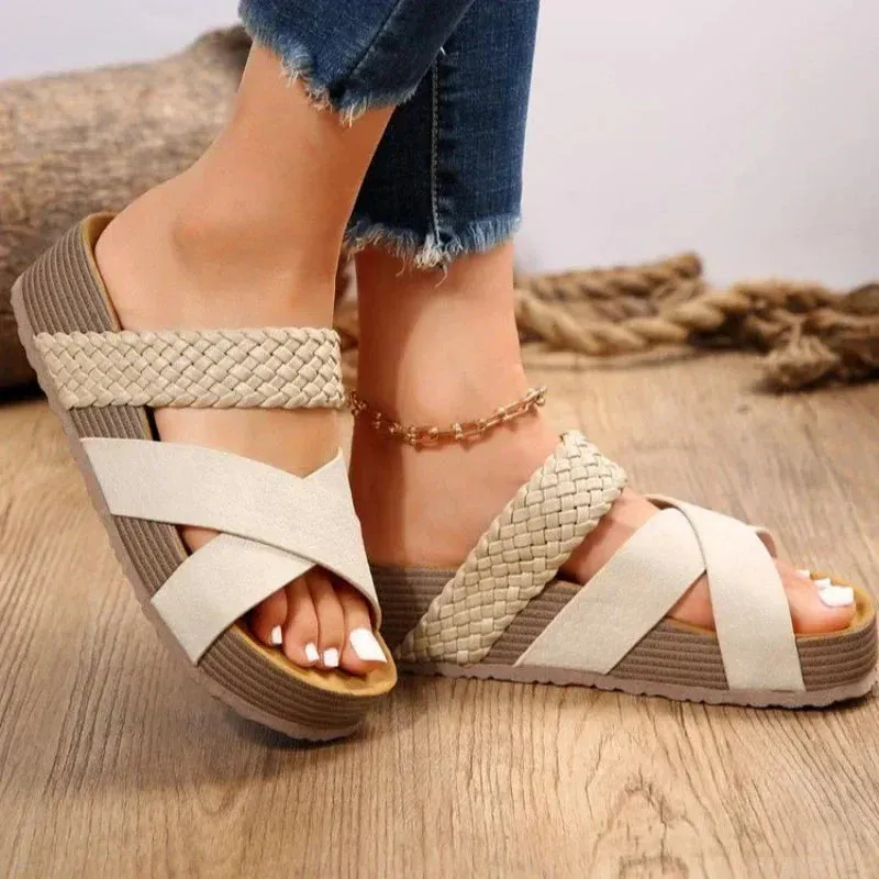 Women's Cork Platform Sandals