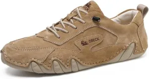 Women's Fashion Casual Walking Shoes Retro Leather Lightweight Outdoor Sports Sneakers for Hiking Trailing