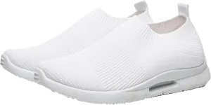 Women's Fashion Sneaker Non Slip Work Wide Comfortable Slip Resistant Work Shoes Womens Shoes Dressy Casual with Heel Black Loafer Nurse Sneakers for Women