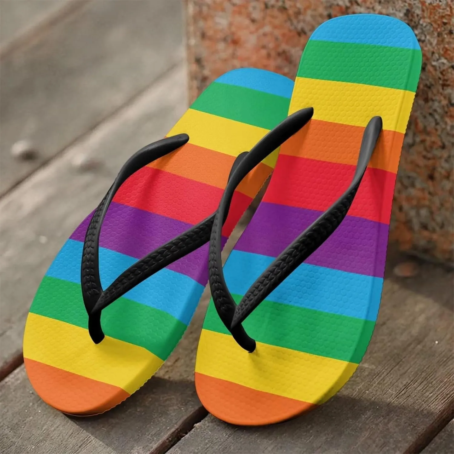 Women's Flip Flops, Ladies Comfortable Summer Beach Walking Thong Cushion Sandals Slip On Indoor Outdoor