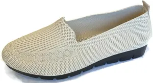 Women's Knitted Flat Shoes Lightweight Comfortable Loafers Women Footwear Slip On Casual Breathable Mesh Walking Shoes Female Round Toe Black, Pink, Purple, Red, Navy Blue, Grey, Beige