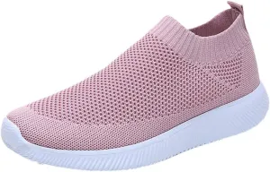 Womens Ladies Walking Running Shoes Slip On Lightweight Running Shoes for Men Wide Women Shoes Casual Waterproof Sneakers Red Tennis Shoe Trainers Shoe
