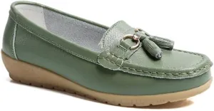 Women's Loafers Comfortable Lightweight Penny Loafers Casual Driving Flats Soft Moccasins Shoes Walking Travelling Leather Slip On Shoes