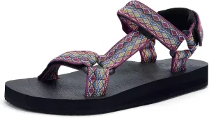 Women's Sandals Casual Summer Sandals for Women with Arch Support Yoga Mat Insole Lightweight Water Shoes Outdoor