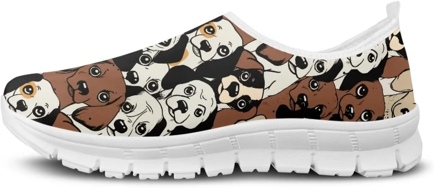 Women's Shoes Fashion Casual Cozy Slip-On Low Top Non-Slip Loafers Running Exercise Workout Tennis Sneaker for Women US 5.5-11.5