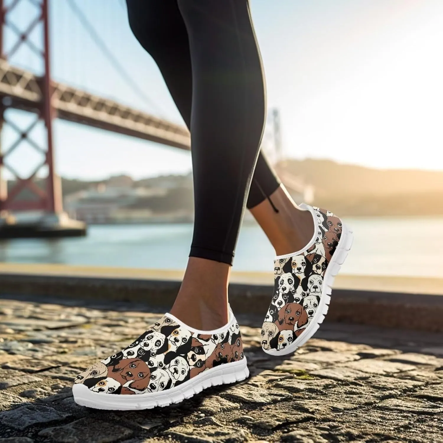 Women's Shoes Fashion Casual Cozy Slip-On Low Top Non-Slip Loafers Running Exercise Workout Tennis Sneaker for Women US 5.5-11.5