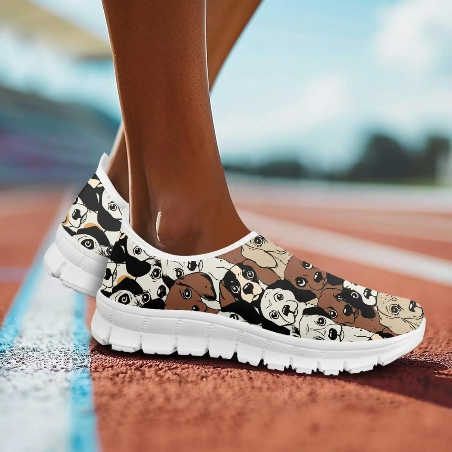Women's Shoes Fashion Casual Cozy Slip-On Low Top Non-Slip Loafers Running Exercise Workout Tennis Sneaker for Women US 5.5-11.5