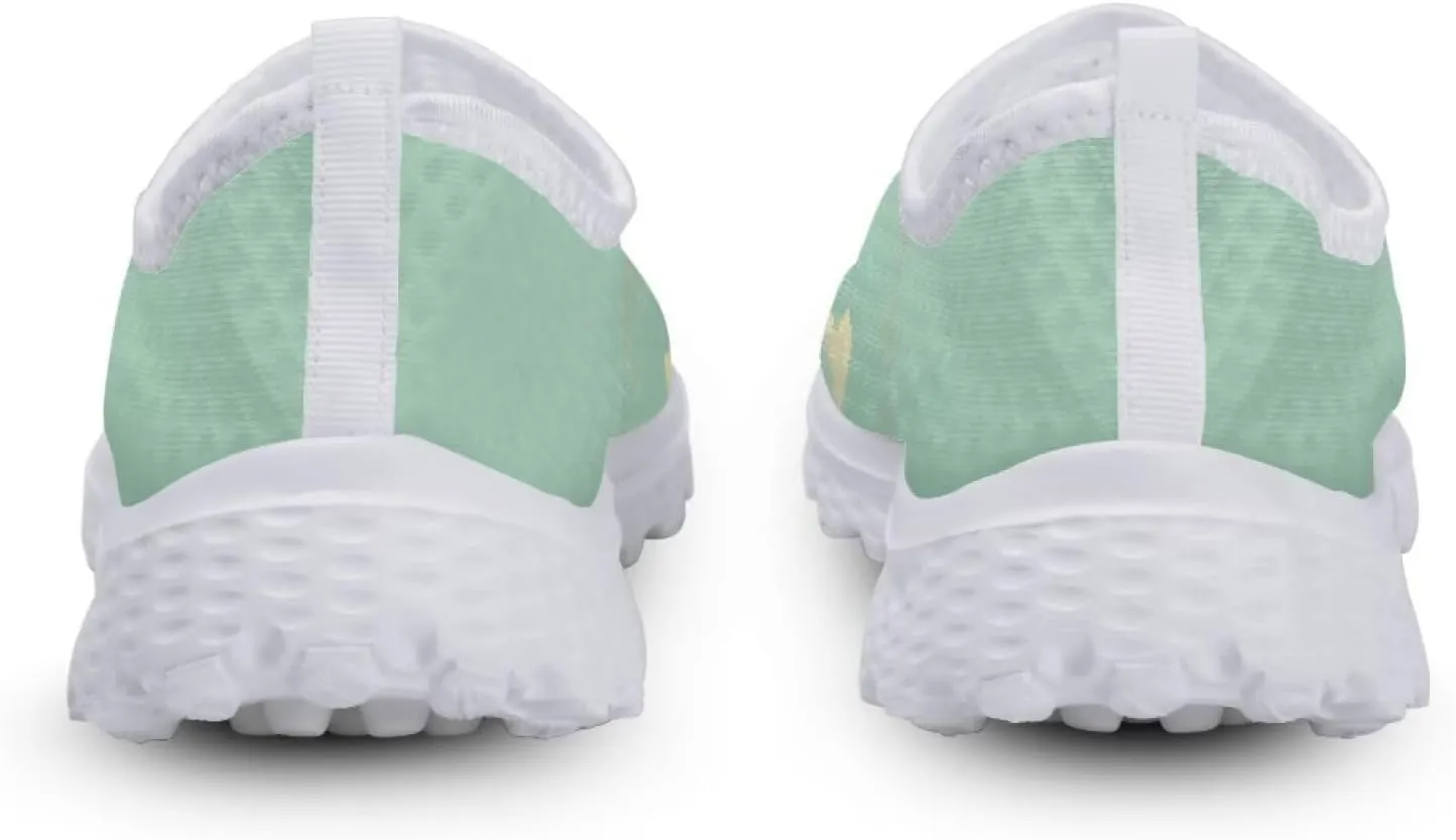 Women's Slip On Walking Running Shoes Ladies Low-top Loafers Lightweight Breathable Mesh Fashion Sneakers US Size 5.5-11.5