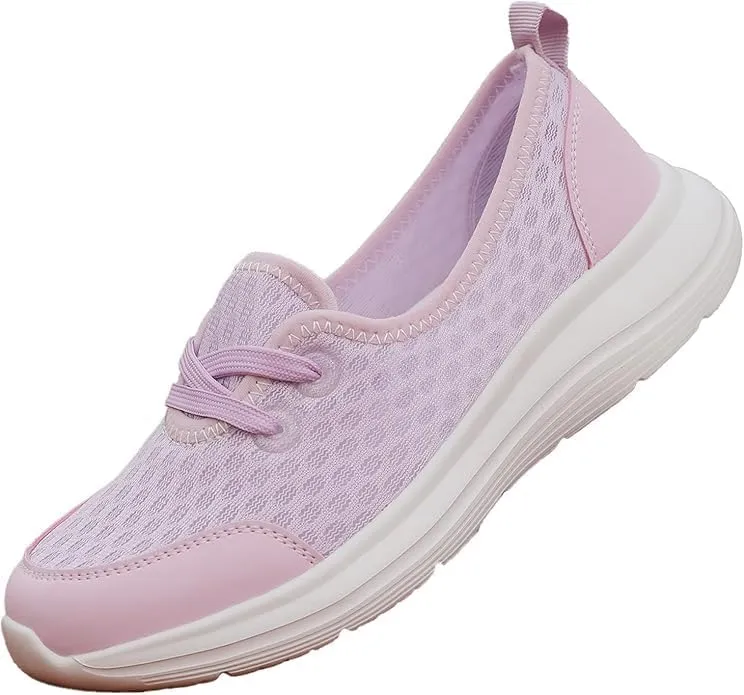 Women's Soft Sole Mesh Comfort Orthopedic Shoes -Breathable Slip-On Flat Walking Shoes,Walking Comfort