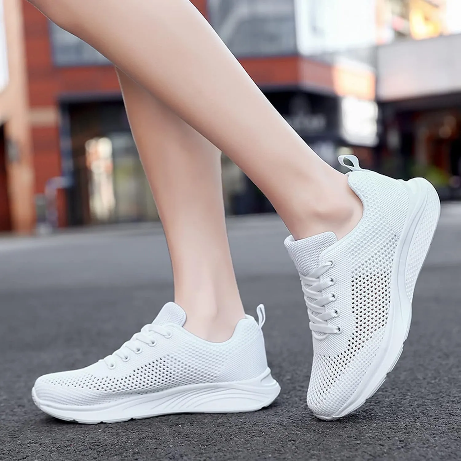 Women's Walking Shoes Lightweight Tennis Fashion Sneakers Lace Up Mens Casual Shoes Sport Men's Shoes Casual Wedge Sneakers Waterproof Tennis Shoe Trainers Shoe