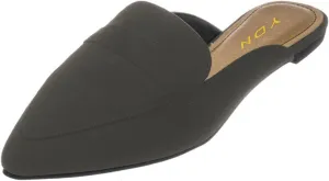 YDN Women Causal Slide Mules Comfy Flats Loafers Poined Toe Slipper Slip On Backless Sandals Fashion Dressy Summer Shoes