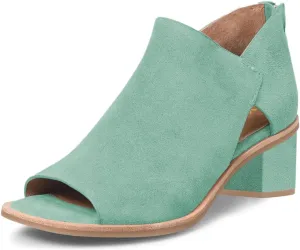 YDN Women's Peep Toe Booties Low Chunky Block Heels Back Zipper Sandal Ankle Boots Comfy Dress Daily Shoes Size 4-16 US