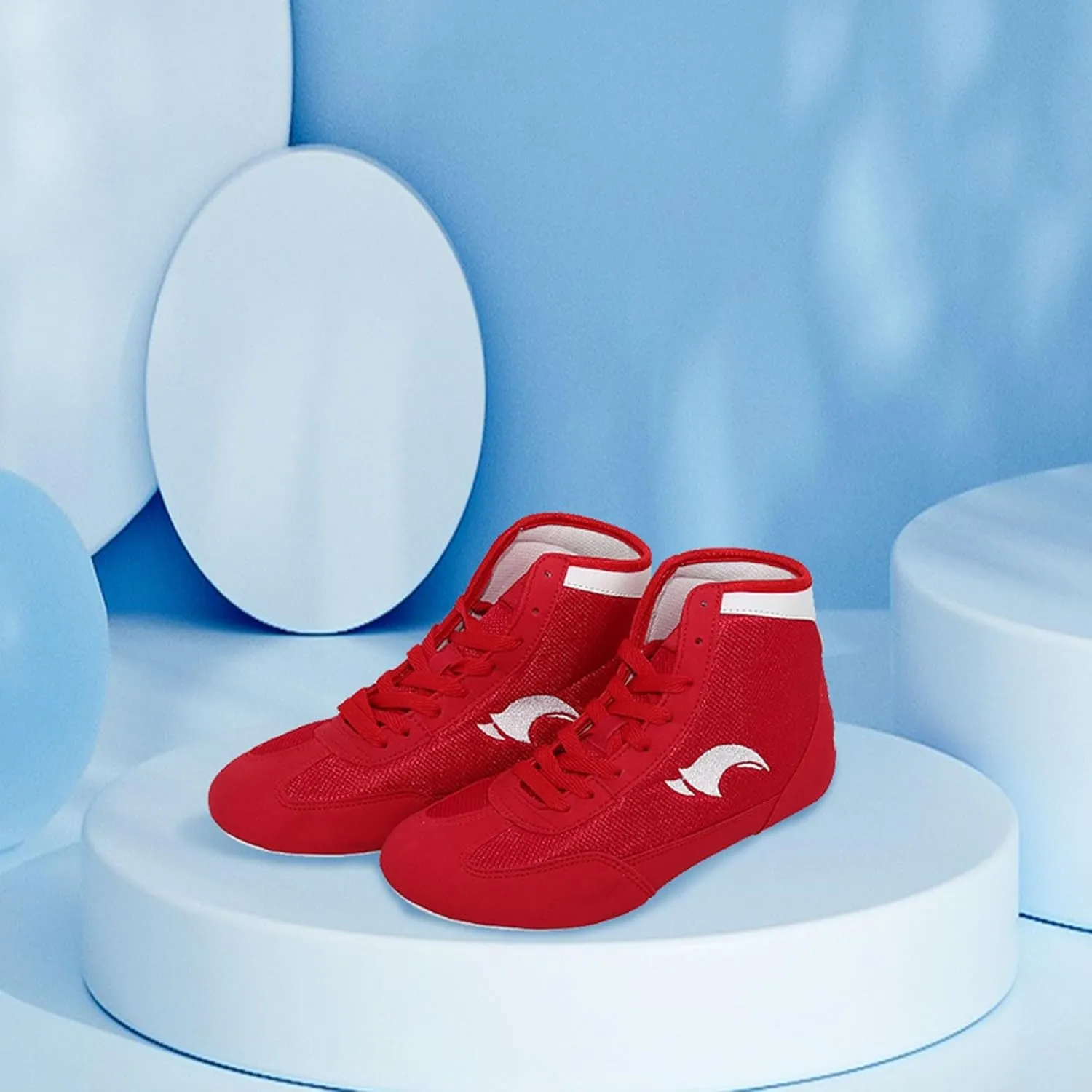 Youth Kids School Wrestling Shoes Boys Boxing Shoes Fitness Sneakers High Top for Girls Wrestling Training Shoes Boots