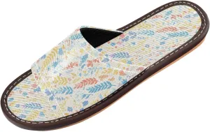 Yuiboo Cartoon Rainbow Flowers Men Women Fashion Slippers Summer Anti-slip Sandals for Hotel Travel Beach