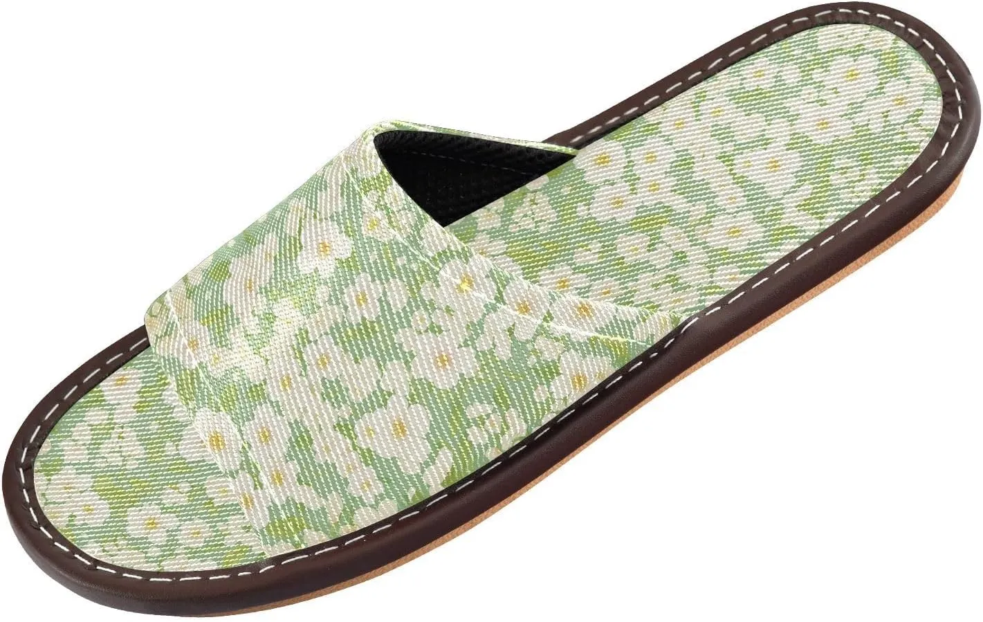 Yuiboo Cherry Blossoms Womens House Slippers Breathable Beach Sandals for Indoor Travel Indoor