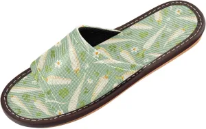 Yuiboo Chic Radish Green Women Men's Casual Shower Slippers Portable Slides Sandals for Bedroom Indoor Travel