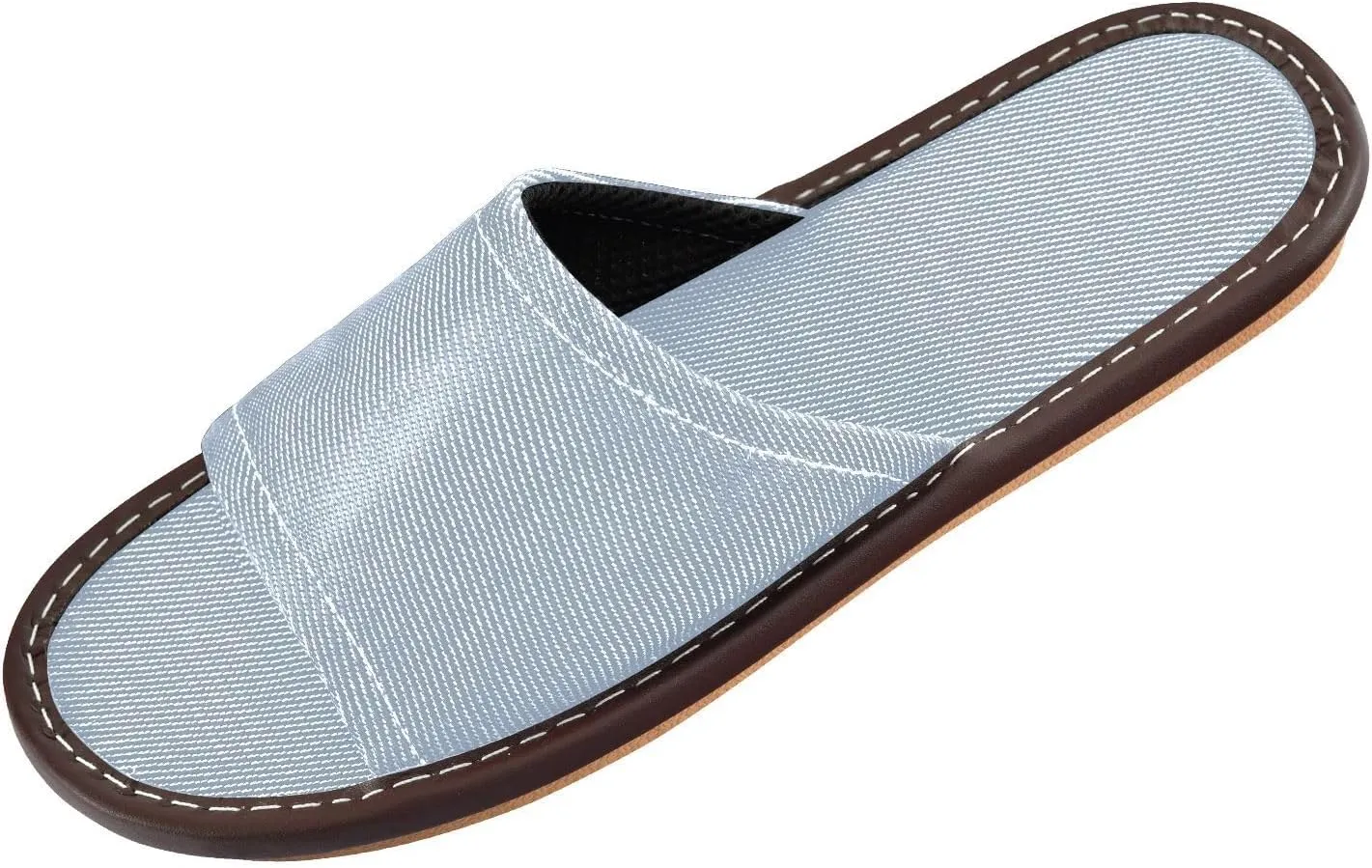 Yuiboo Light Steel Blue Womens Fashion Slippers Breathable Non Slip Sandals for Travel Hotel Bedroom