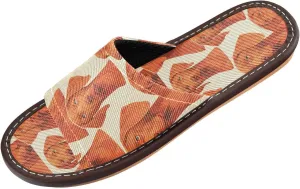 Yuiboo Orange Dogs Face Women Men's Bedroom Slippers Washable Non Slip Sandals for Travel Indoor Beach