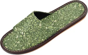 Yuiboo Small Mint Forests Green Men Women Casual Shower Slippers Ultralight Slides Sandals for Hotel Hotel Bedroom