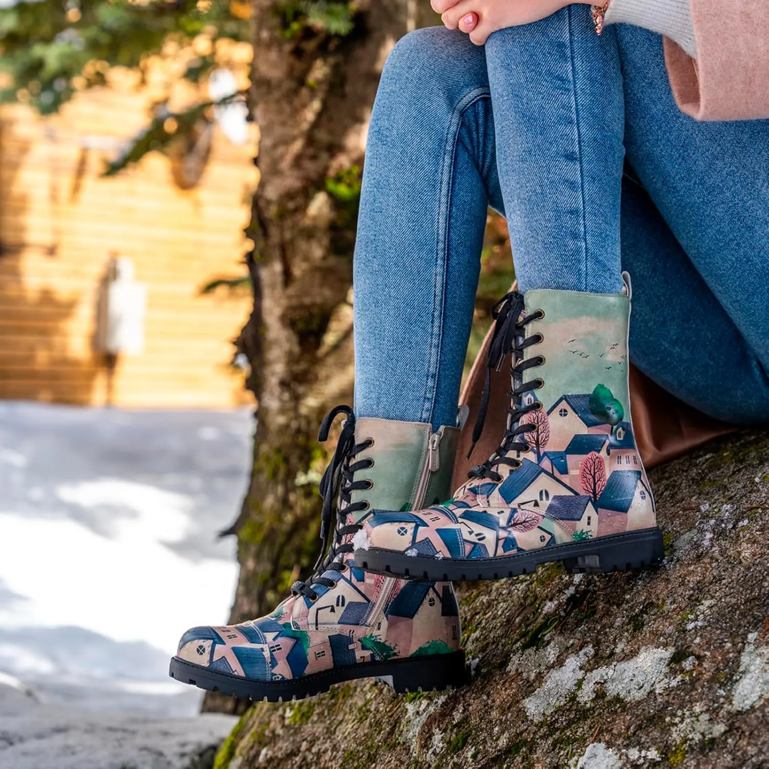 Zipsy Boots for Women - Handmade and Vegan Leather Mid Calf Boots for Women