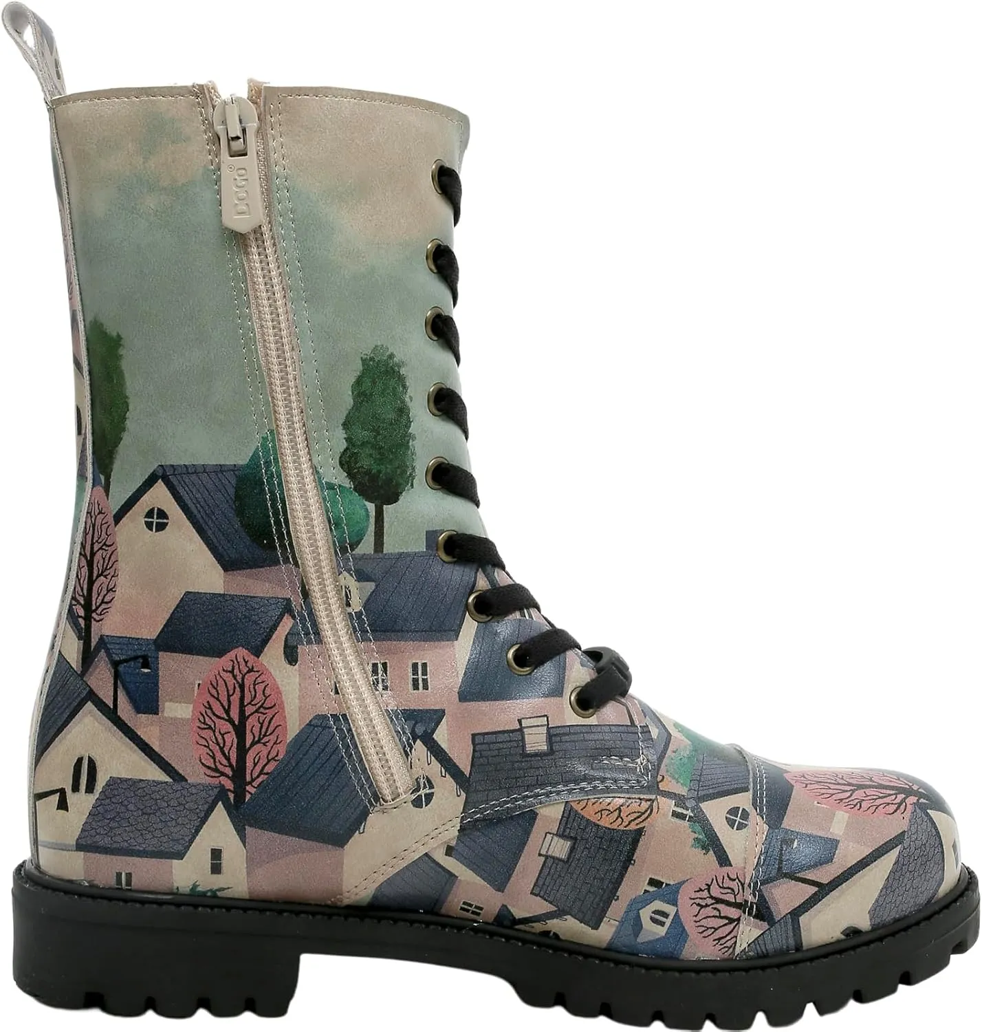 Zipsy Boots for Women - Handmade and Vegan Leather Mid Calf Boots for Women